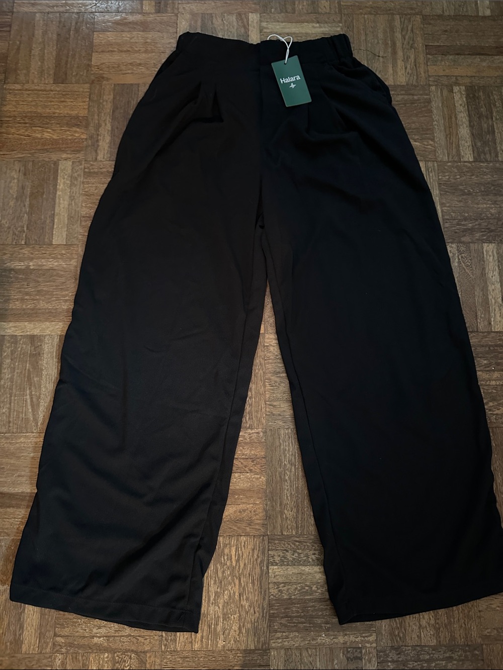HALARA Women’s Black Wide-Leg Lounge Pants
